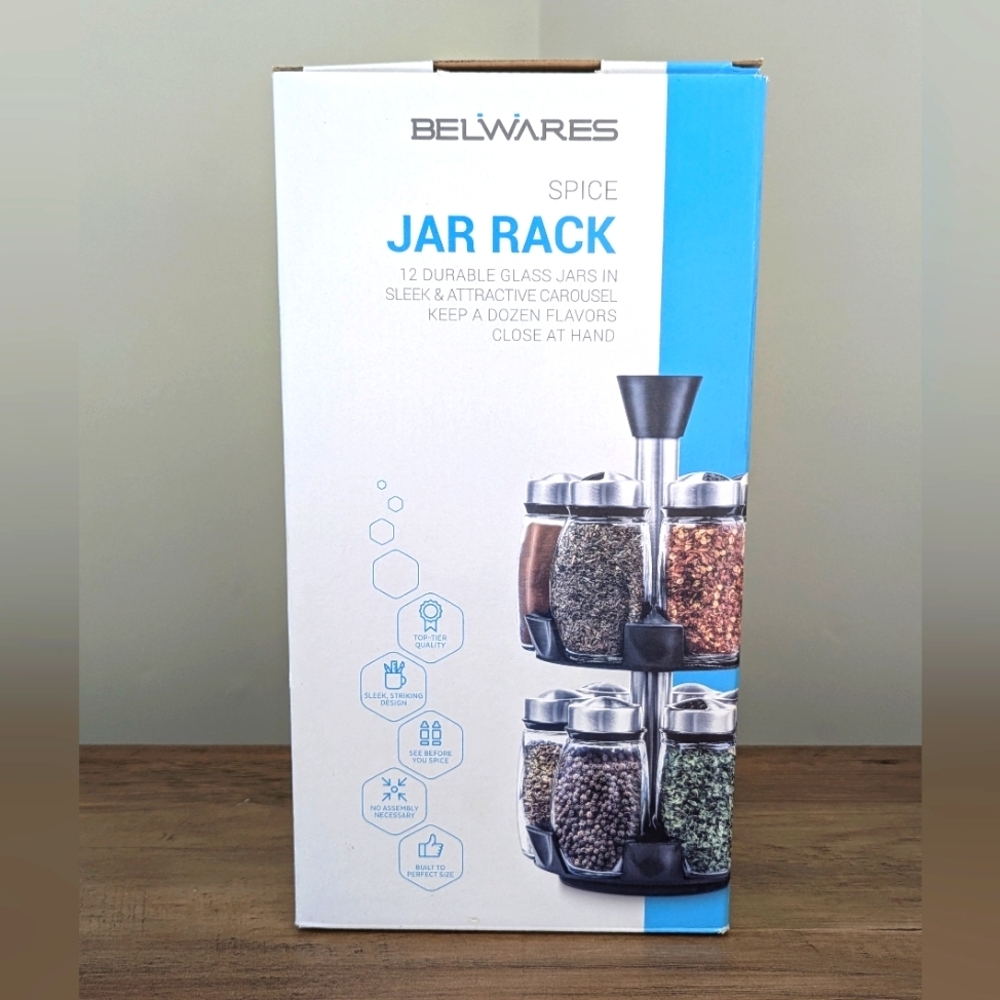 Belwares Spinning Spice Jar Rack